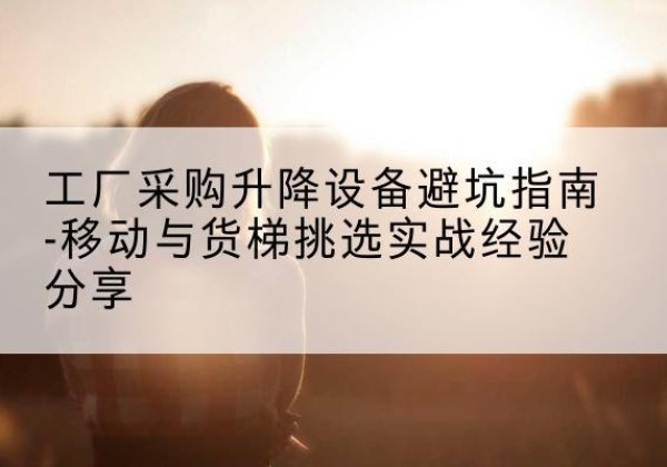 友谊移动式升降机怎么选-工厂采购升降设备避坑指南-移动与货梯挑选实战经验分享